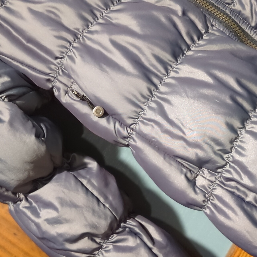 The North Face 600 Down Puffer jacket/coat women's size small color silver - Picture 11 of 16